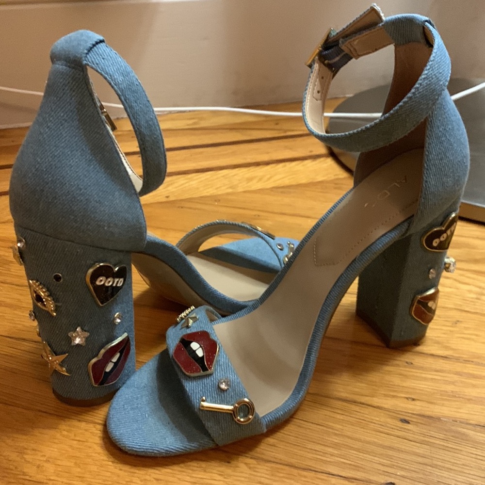 Aldo Denim High Heels - Size 8